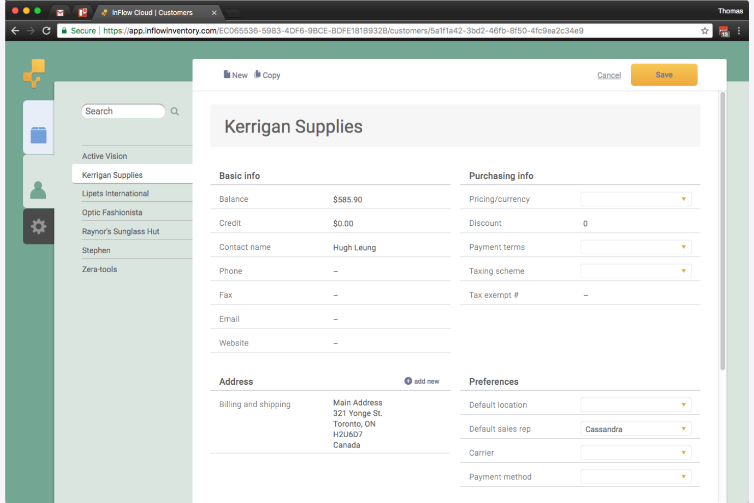 inFlow Inventory screenshot - 10 Migliori Software Gratuiti per la Gestione degli Ordini per il 2026
