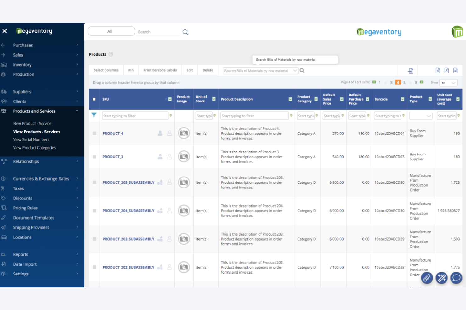 Megaventory screenshot - I 10 migliori software gratuiti per la gestione degli ordini per il 2026