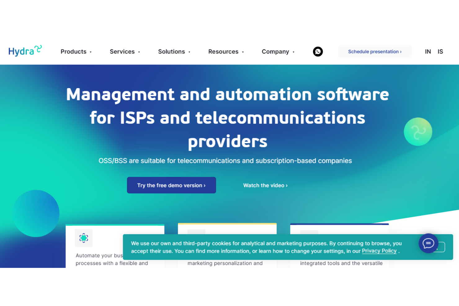 Hydra Billing screenshot - I 10 migliori sistemi open source per la gestione degli ordini del 2026