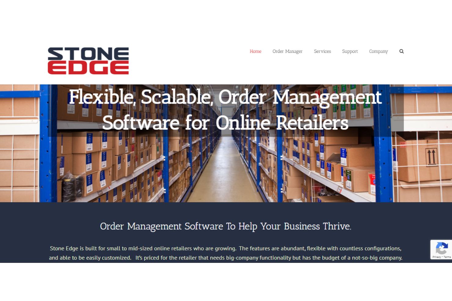 Stone Edge screenshot - Los 10 mejores sistemas de gestión de pedidos de código abierto de 2026
