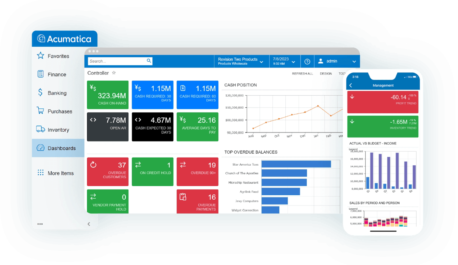 Acumatica Cloud ERP screenshot - 10 Mejores Sistemas de Gestión de Pedidos Empresariales para 2026