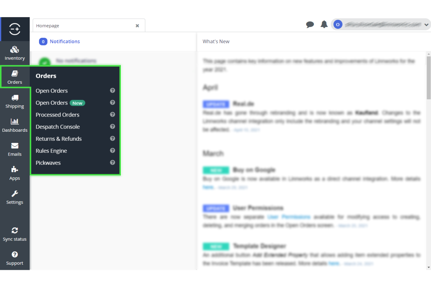 Linnworks screenshot - Los 10 mejores programas de gestión de pedidos para comercio electrónico de 2026