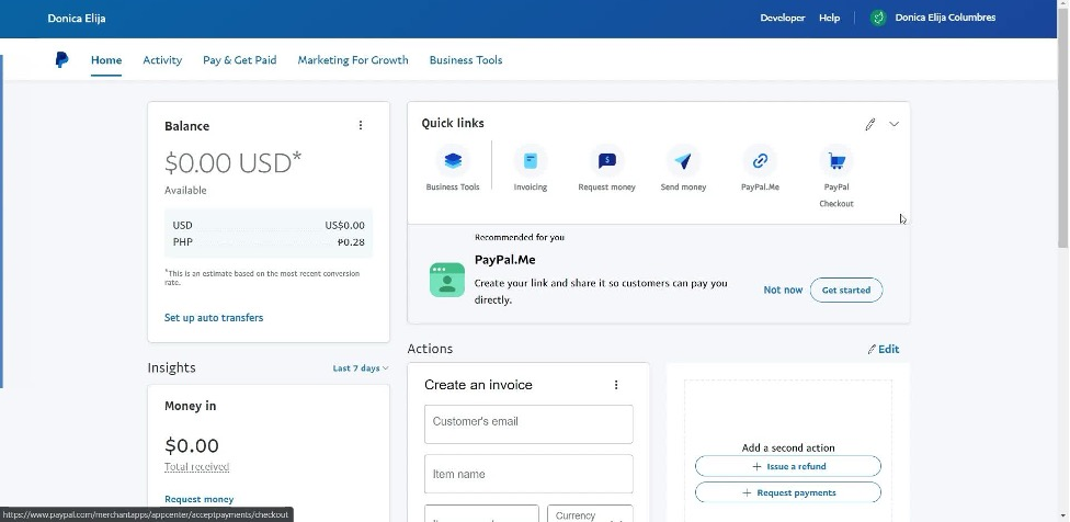 PayPal screenshot - 10 Mejores Alternativas a Square para el Procesamiento de Pagos en 2026