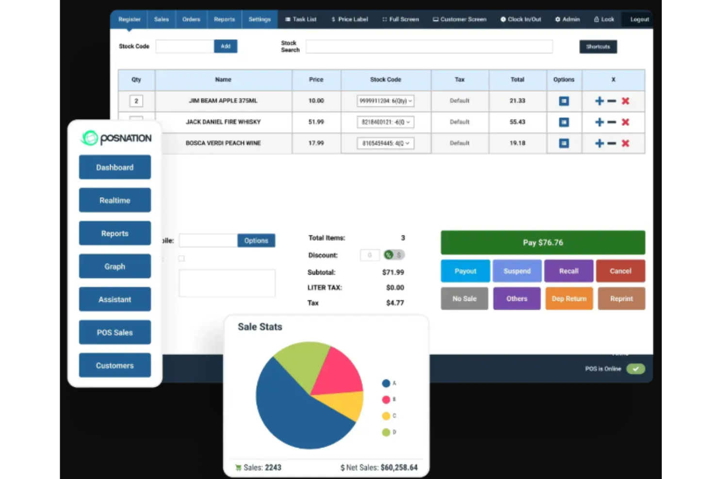 POS Nation Systems screenshot - I 10 migliori sistemi POS per ferramenta per il 2026