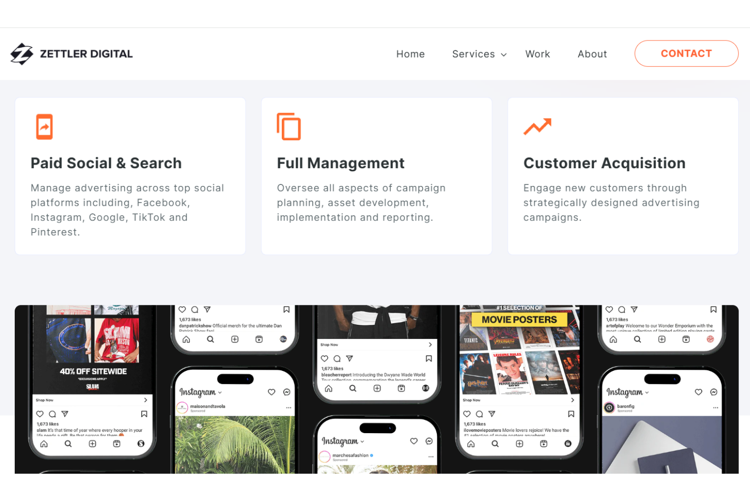 Zettler Digital screenshot - 10 Migliori Esperti di Marketing Shopify da Assumere nel 2026