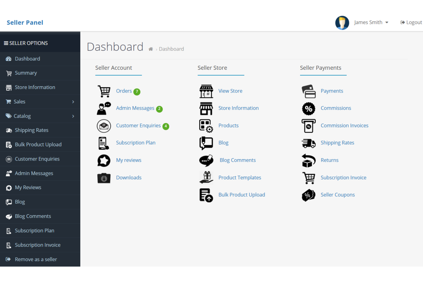 OpenCart screenshot - Le 10 migliori piattaforme ecommerce multi-negozio per il 2026