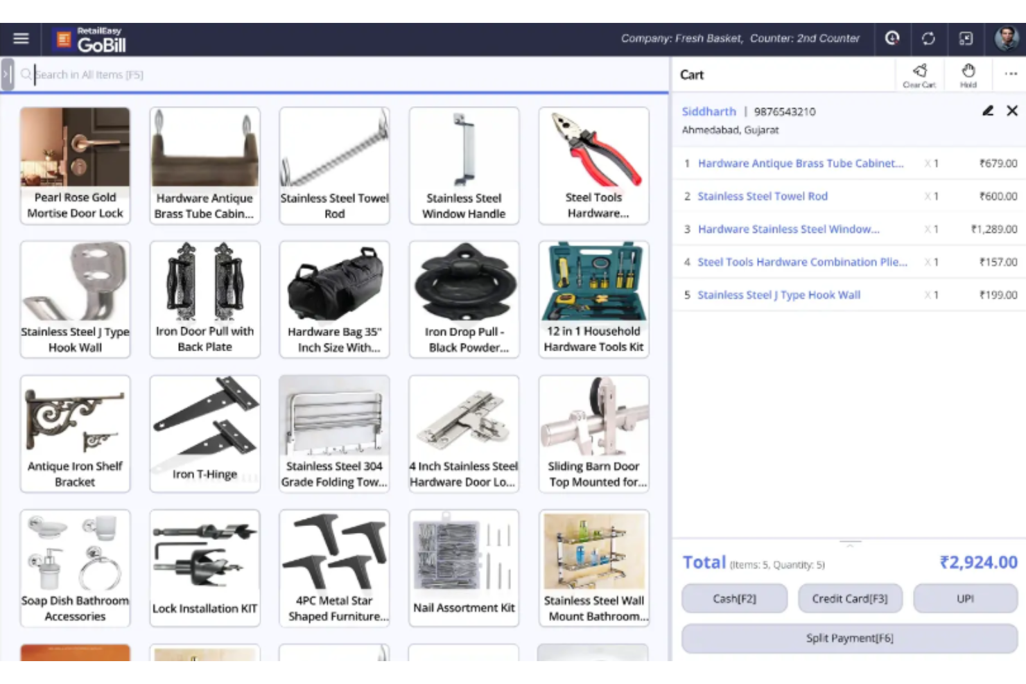 RetailEasy screenshot - I 10 migliori sistemi POS per ferramenta per il 2026
