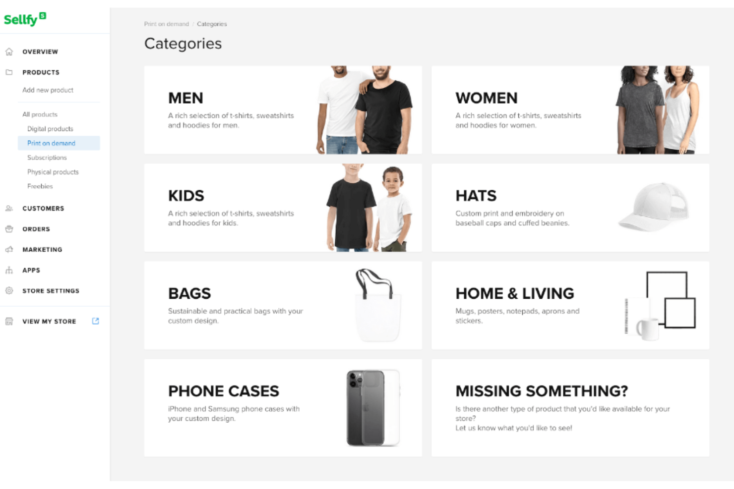 Sellfy screenshot - 10 Mejores Plataformas de Comercio Electrónico Todo en Uno para 2026