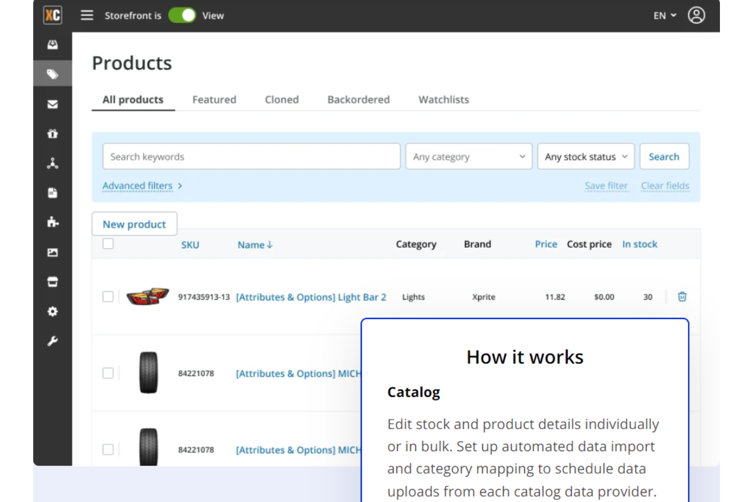 X-Cart screenshot - 10 Mejores Plataformas de Comercio Electrónico Todo en Uno para 2026