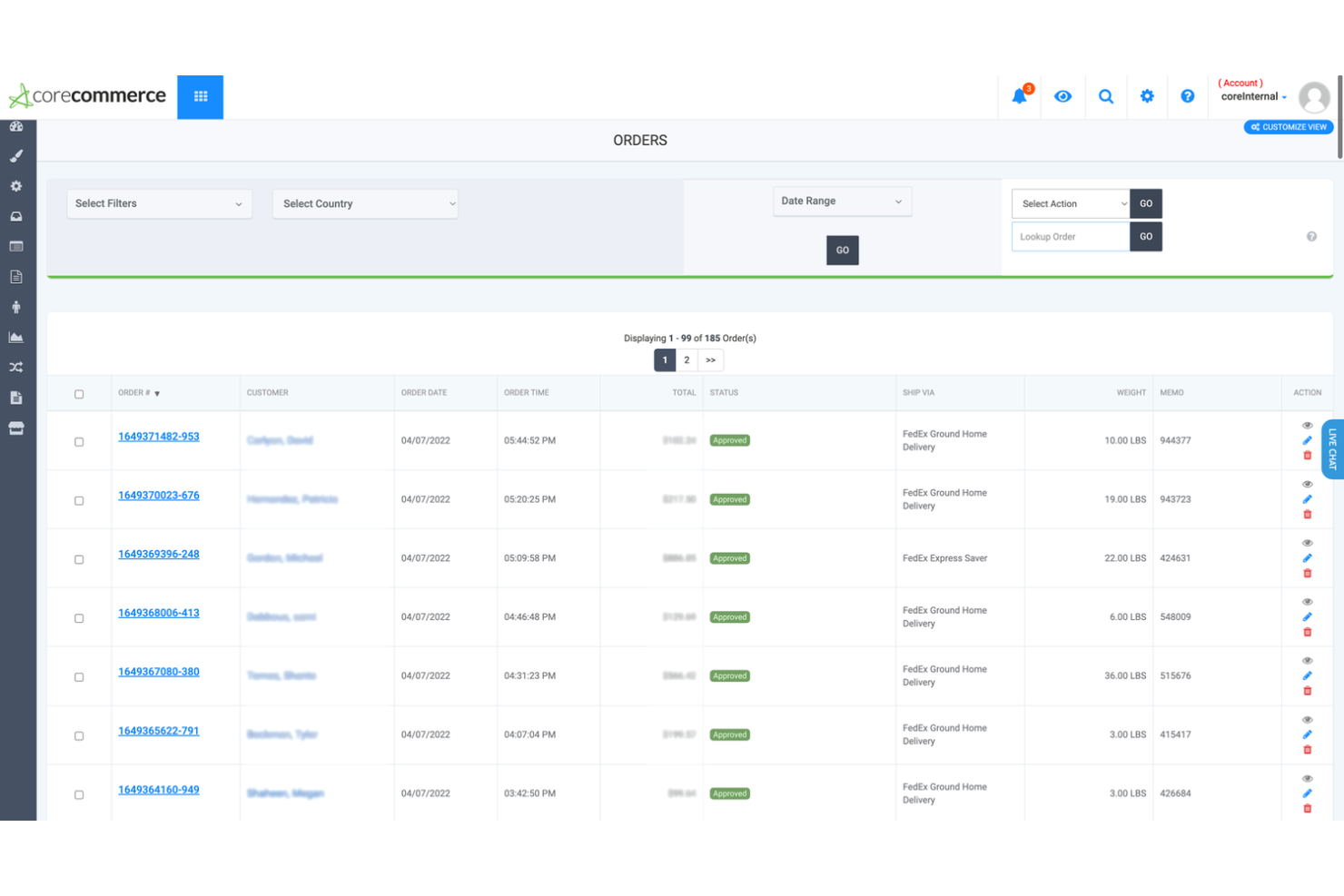 CoreCommerce screenshot - Le 10 migliori piattaforme di e-commerce per principianti recensite nel 2026
