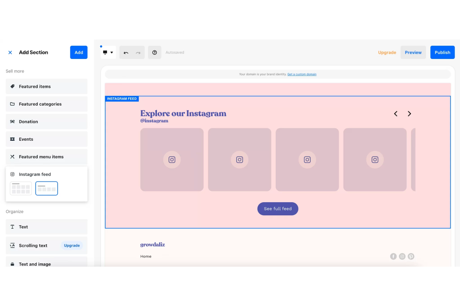 Weebly screenshot - Le 10 migliori piattaforme di e-commerce per principianti recensite nel 2026
