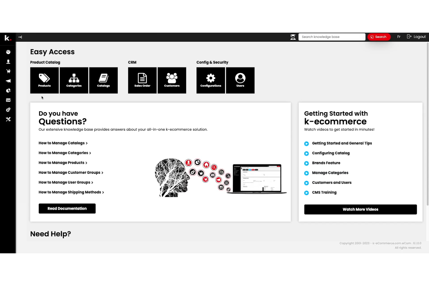 K-eCommerce screenshot - Le 10 Migliori Piattaforme Ecommerce per Produttori nel 2026