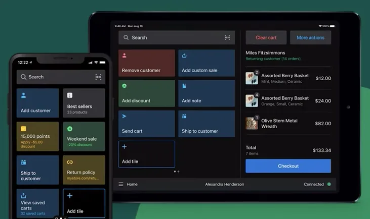 Shopify POS screenshot - Los 10 Mejores Programas de Punto de Venta para Pequeñas Empresas en 2026
