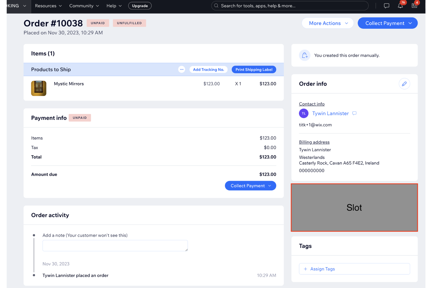 Wix screenshot - Las 10 Mejores Plataformas de Comercio Electrónico para Canadá en 2026