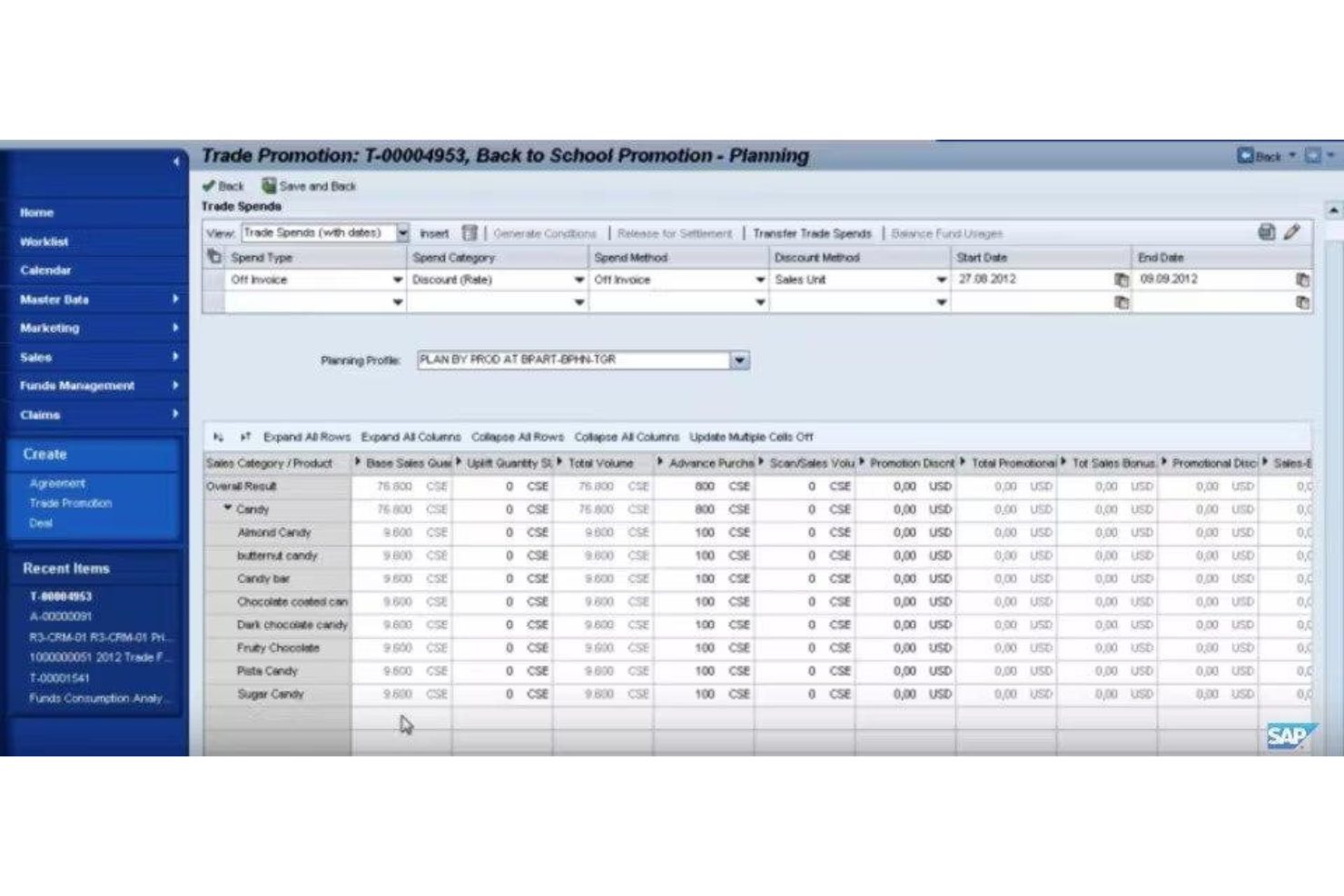 SAP Trade Promotion Management screenshot - Las 10 mejores soluciones de gestión de promociones comerciales en 2026
