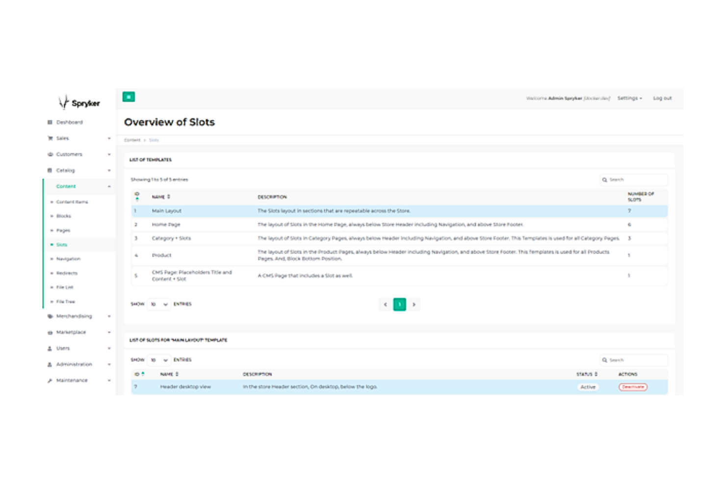 Spryker Commerce screenshot - Le 10 Migliori Piattaforme di Ecommerce Internazionale nel 2026