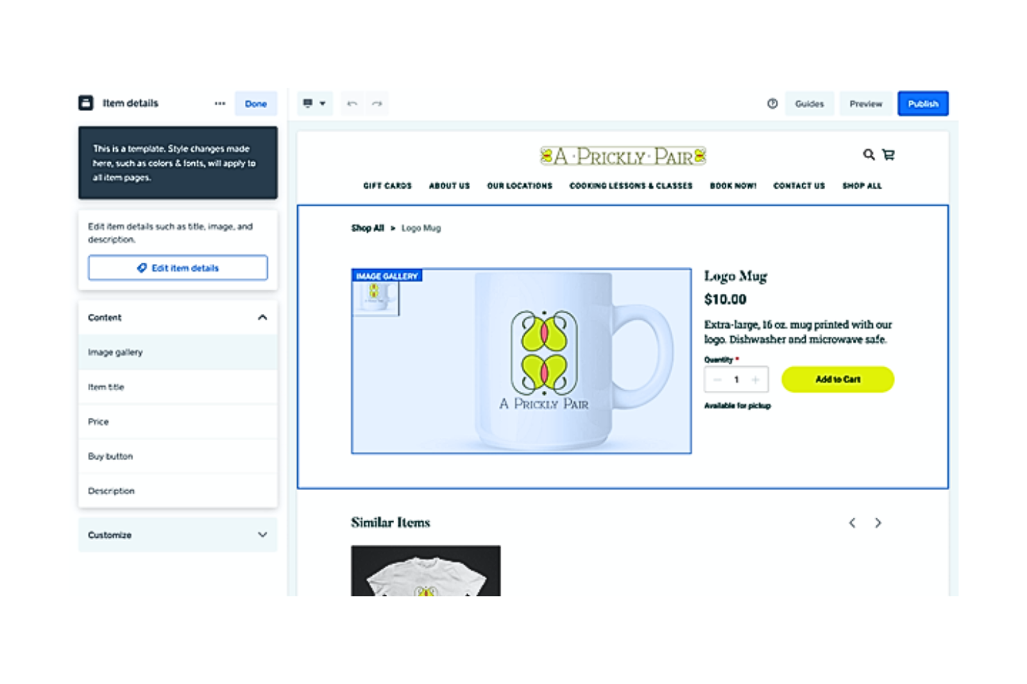 Square Online Store screenshot - Le 10 Migliori Piattaforme di Ecommerce Internazionale nel 2026