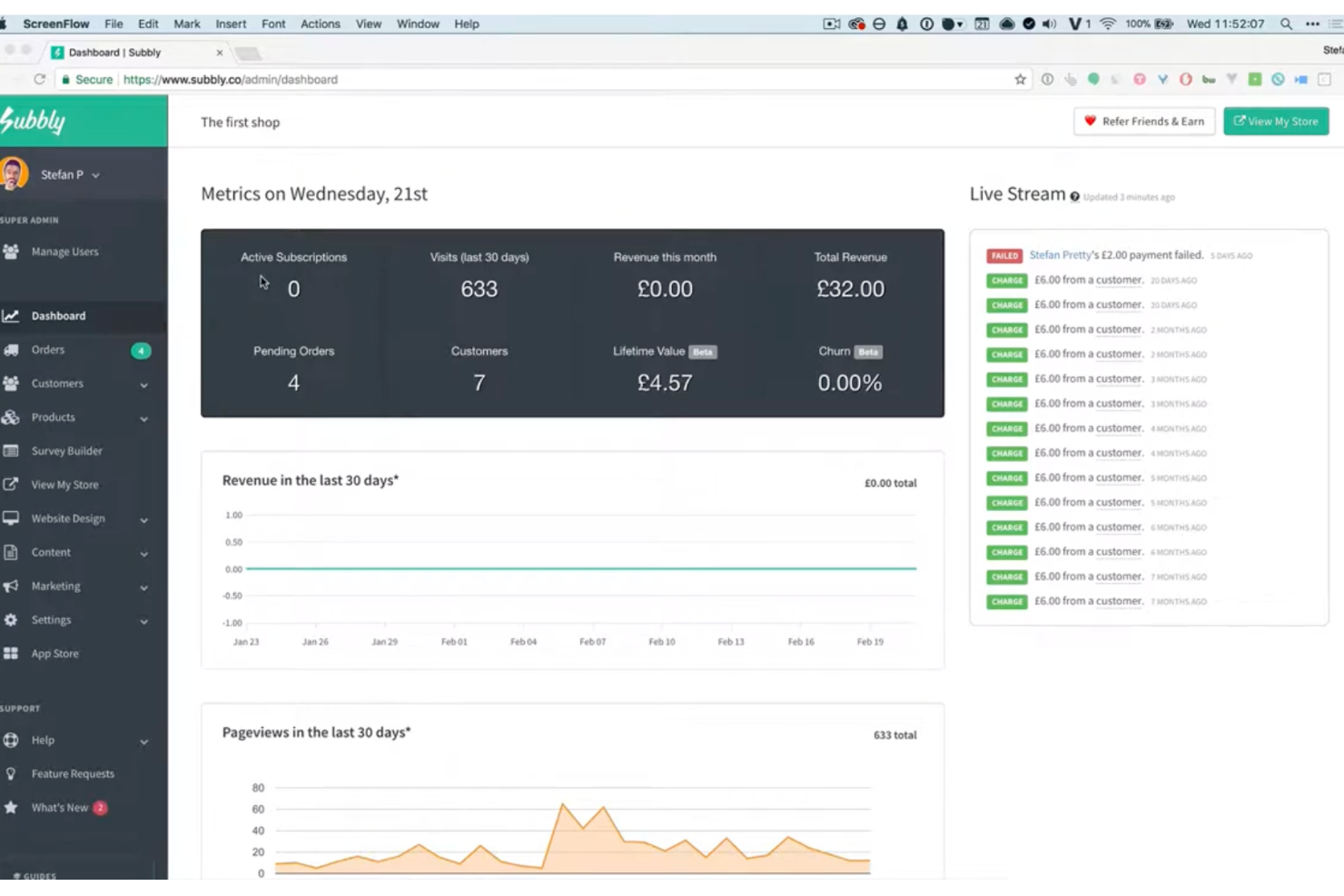 Subbly screenshot - Le 10 Migliori Piattaforme Ecommerce Ospitate nel 2026