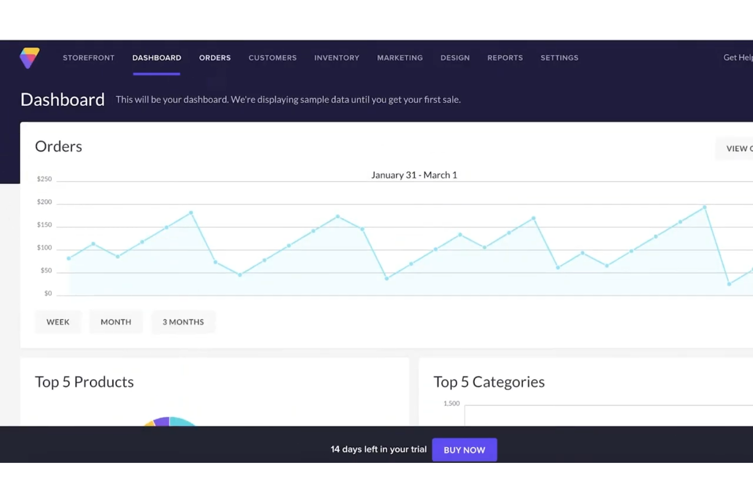 Volusion screenshot - Le 10 Migliori Piattaforme Ecommerce Ospitate nel 2026