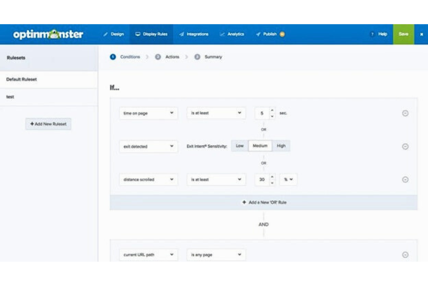 OptinMonster screenshot - I 10 migliori software per il recupero dei carrelli abbandonati nel 2026