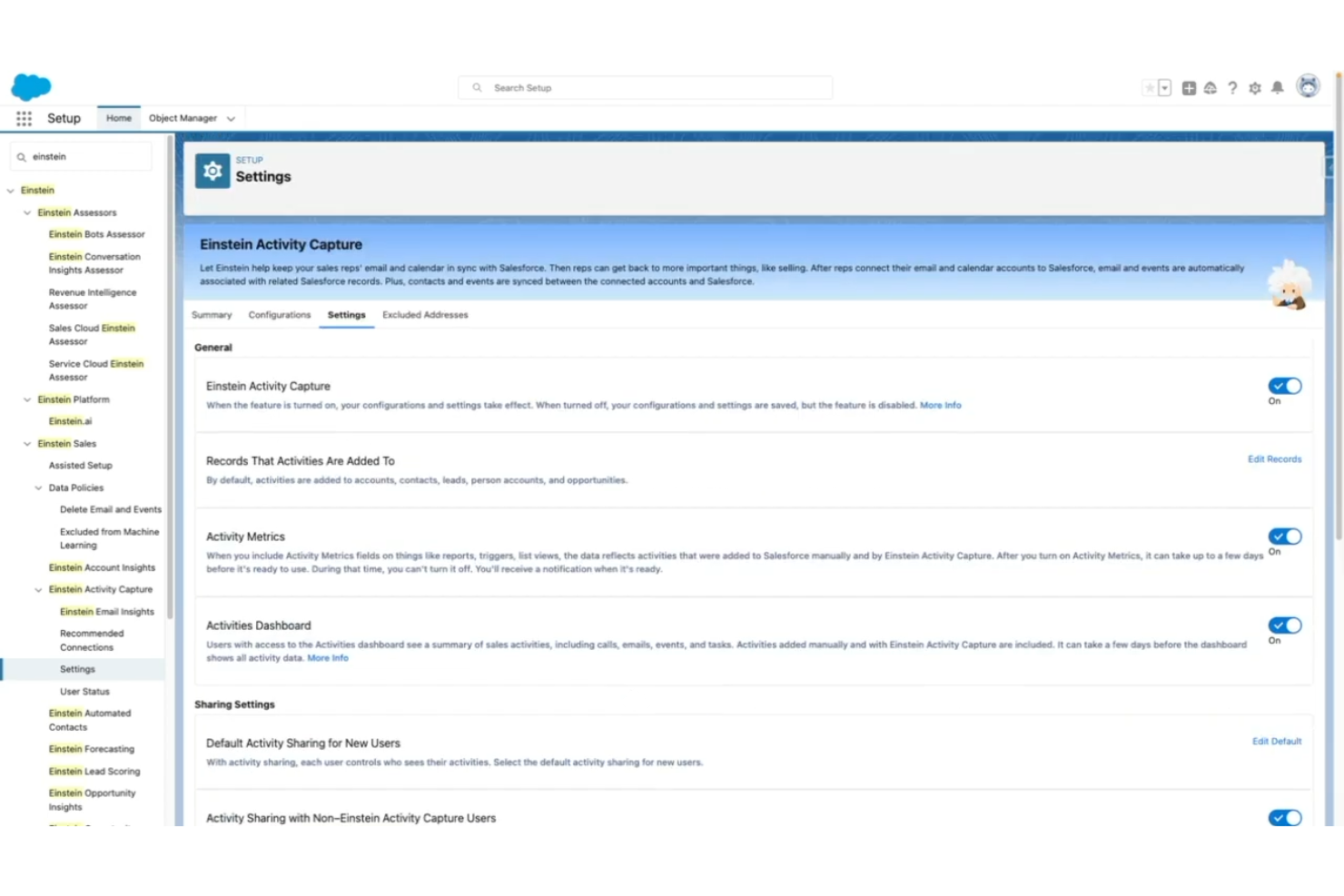 Salesforce Einstein Analytics screenshot - 10 Migliori Software di Analisi per il Commercio al Dettaglio per il 2026