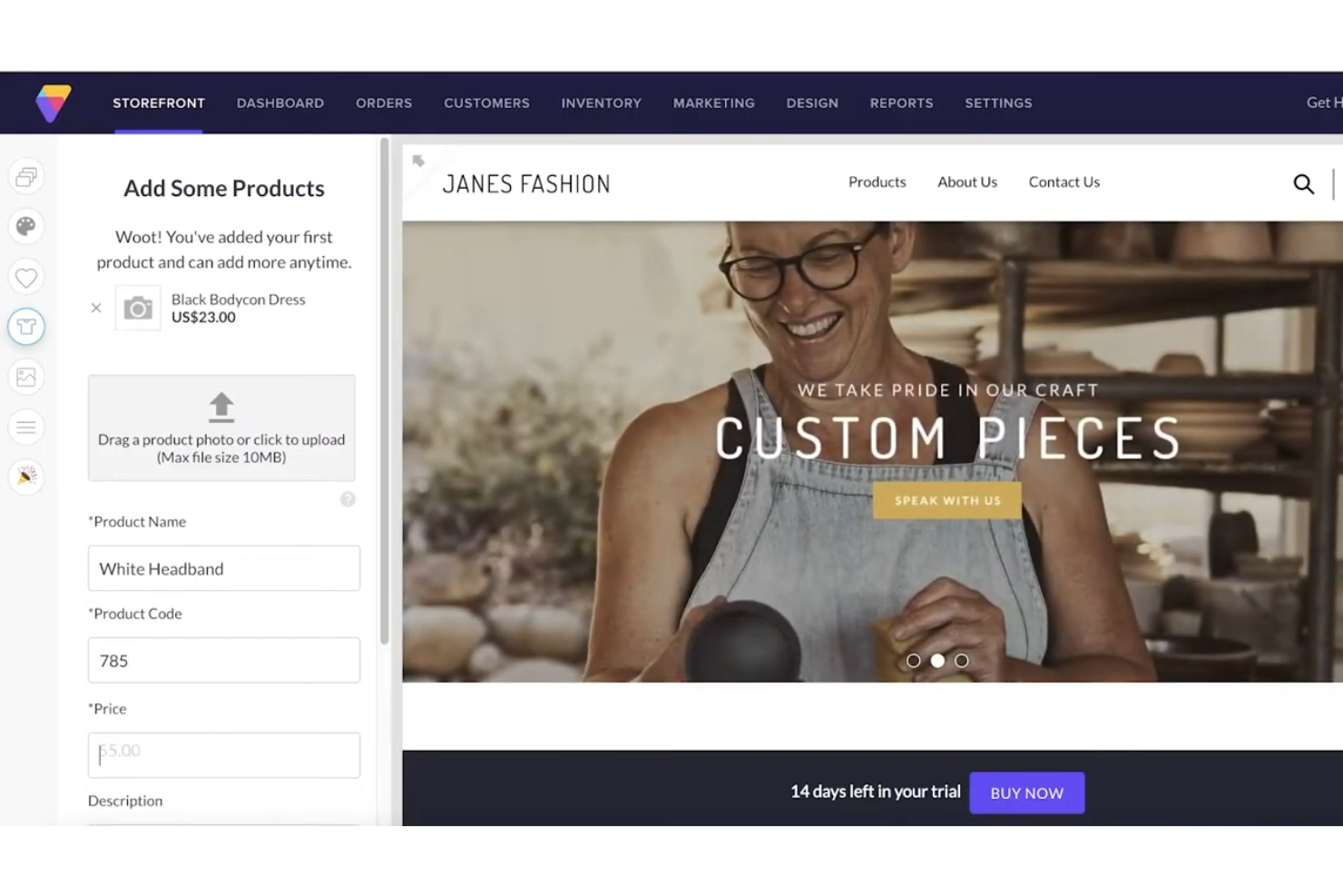 Volusion screenshot - 10 Mejores Plataformas de Comercio Electrónico Baratas para PYMEs en 2026