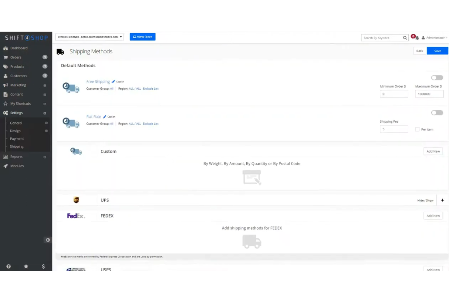 Shift4Shop screenshot - 10 mejores plataformas de comercio electrónico alojadas en 2026
