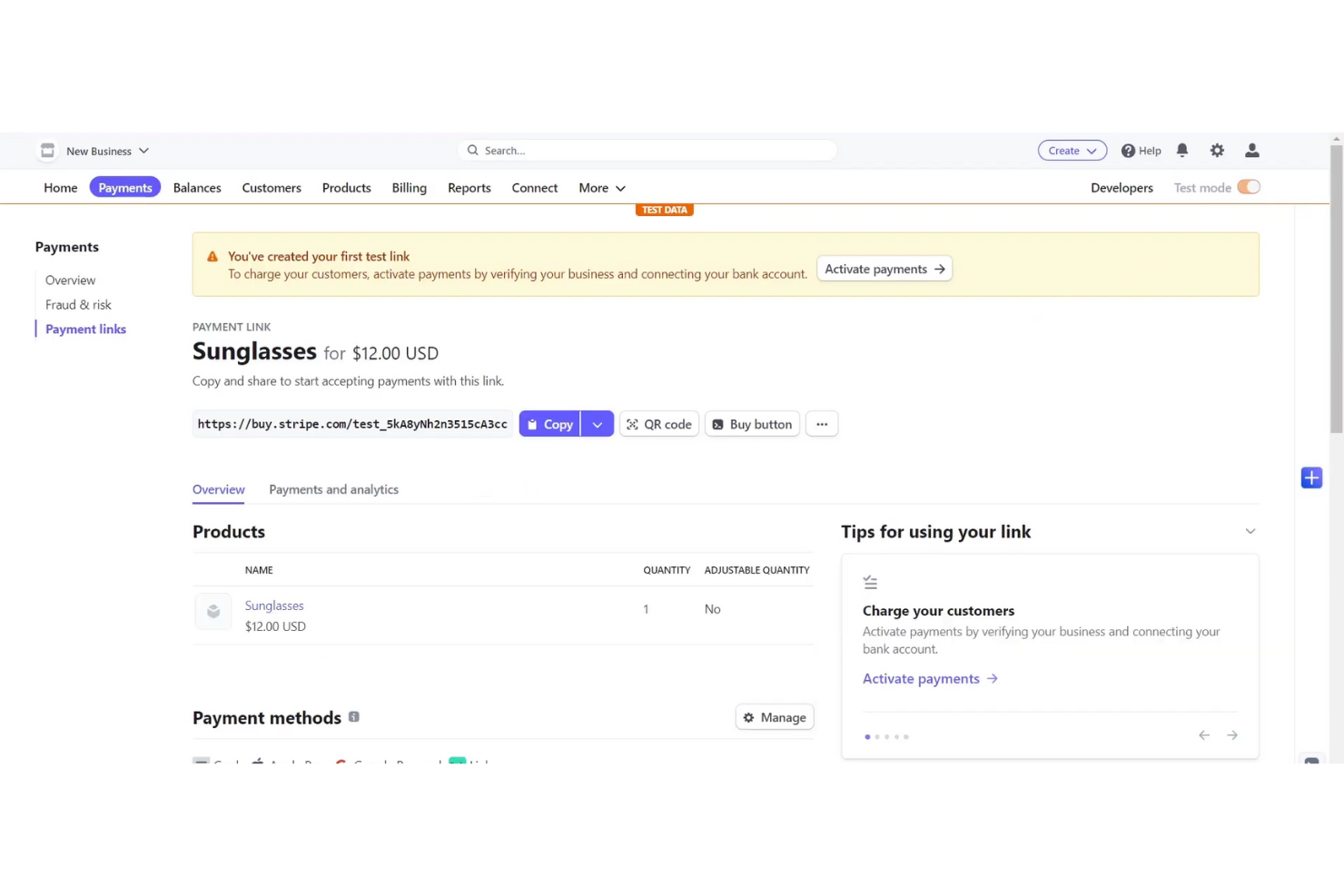 Stripe screenshot - Los 10 mejores sistemas de TPV para comercio electrónico para ventas omnicanal en 2026