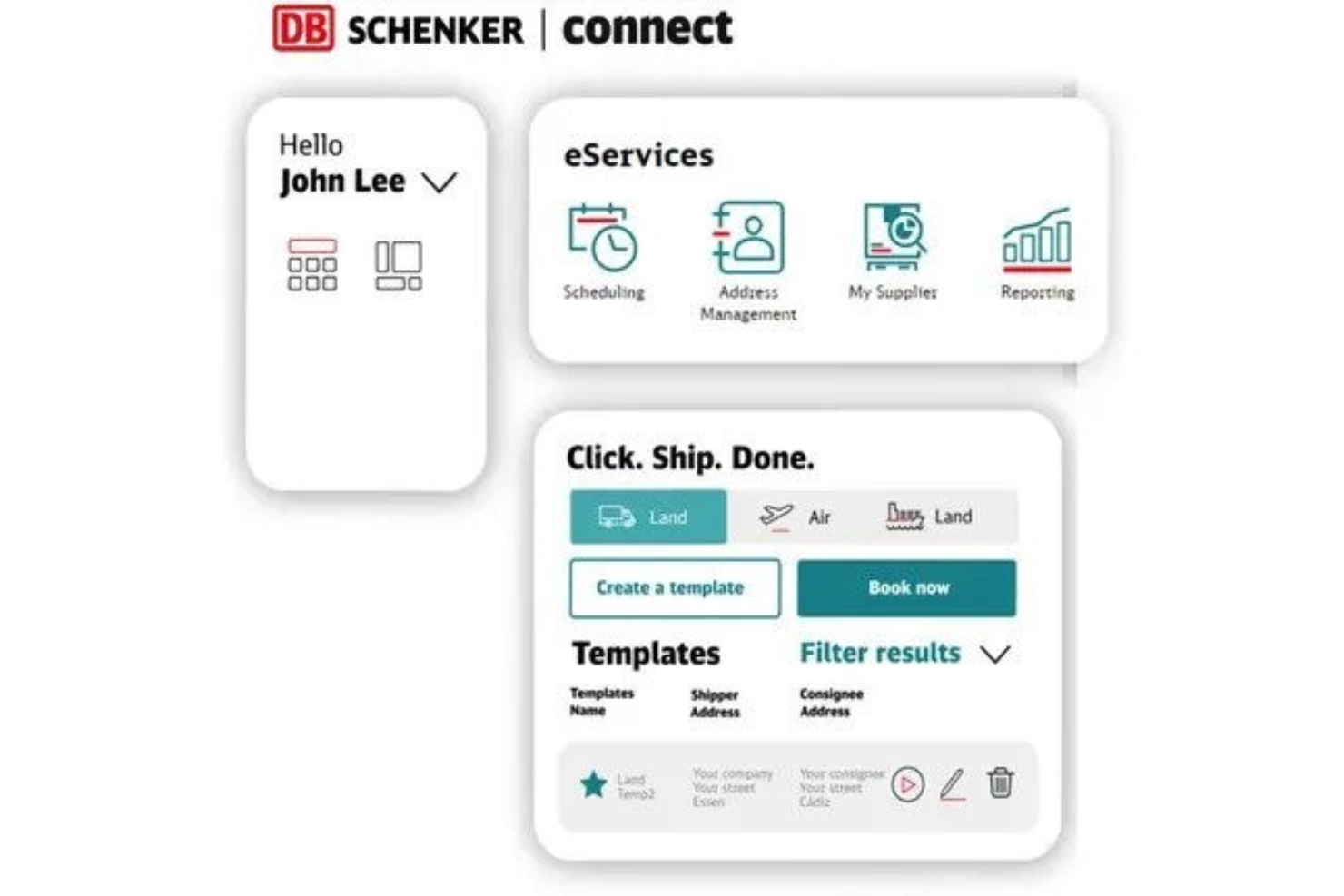 DB Schenker screenshot - 10 Mejores Empresas 3PL para Comercio Electrónico en 2026