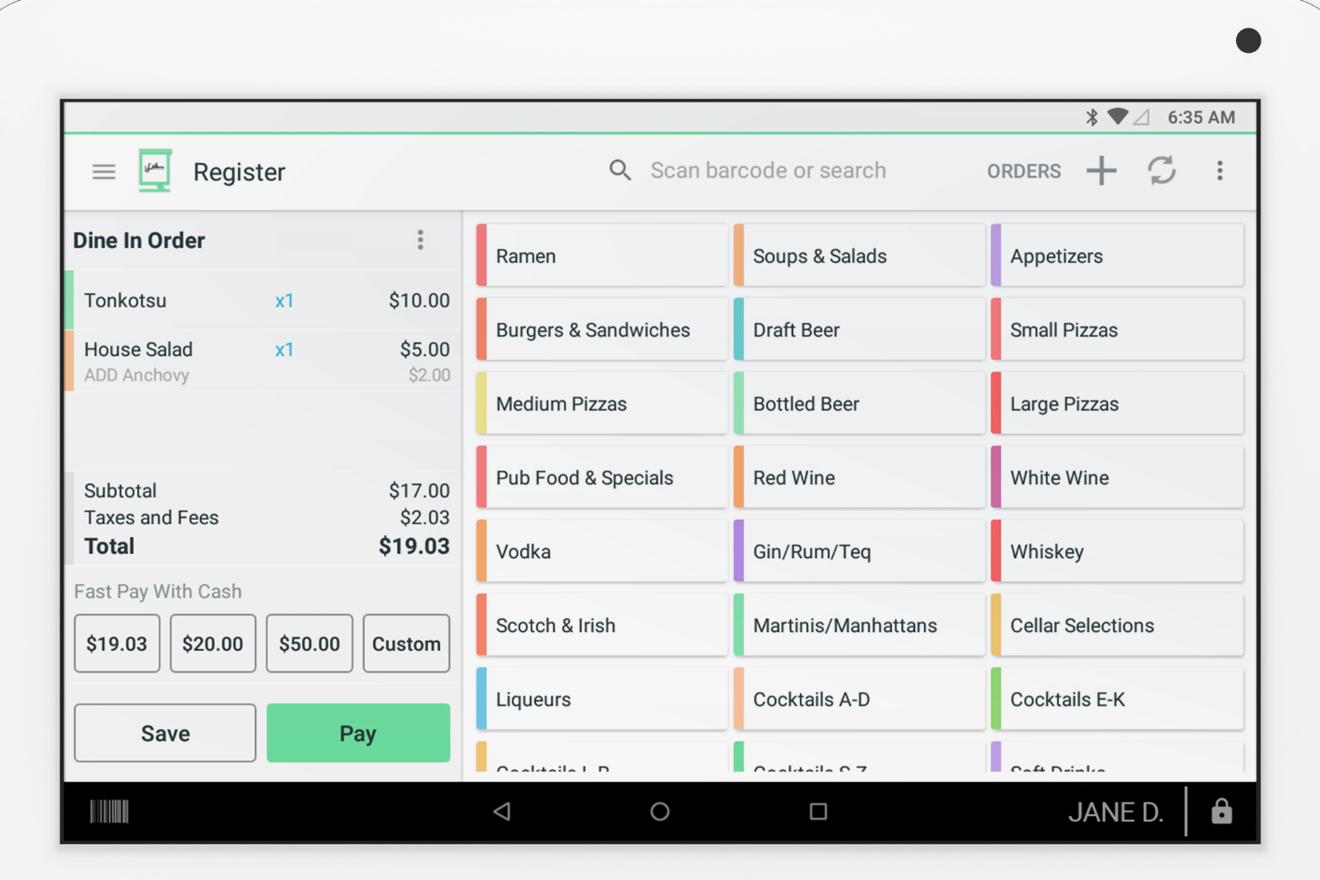 Clover screenshot - Los 10 mejores sistemas de TPV para comercio electrónico para ventas omnicanal en 2026