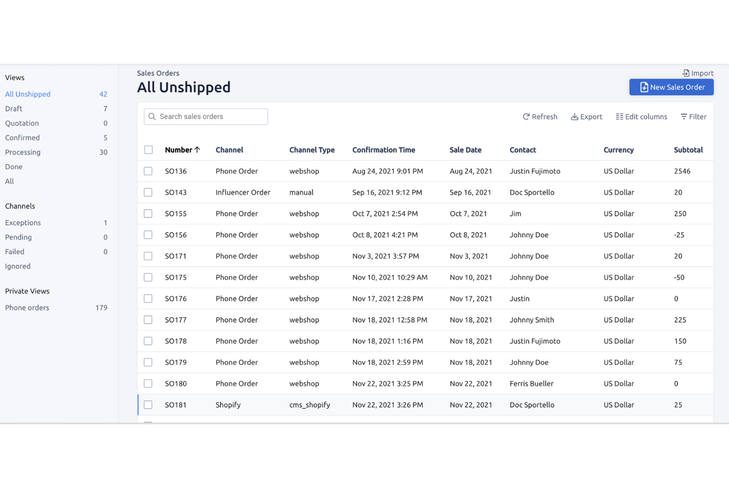 Fulfil screenshot - I 10 migliori software di prelievo e imballaggio nel 2026