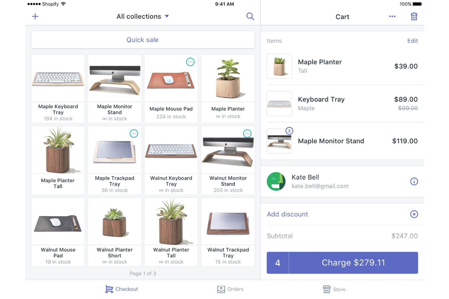 Shopify POS screenshot - 10 Mejores Pasarelas de Pago para Transacciones Seguras en 2026