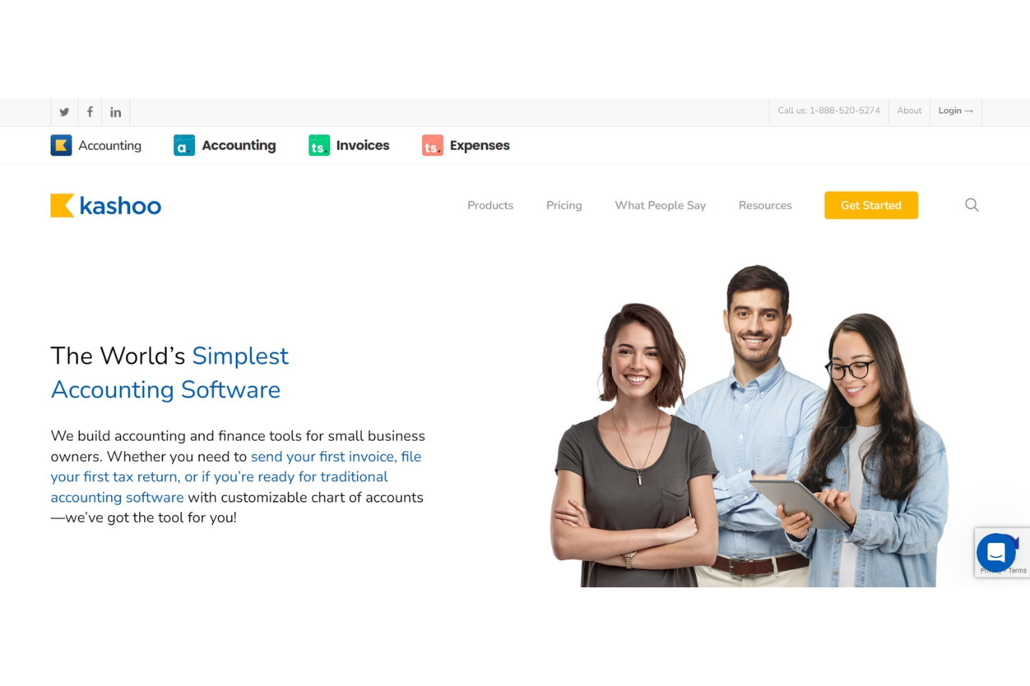 Kashoo screenshot - Los 10 Mejores Software de Contabilidad para Ecommerce en 2026