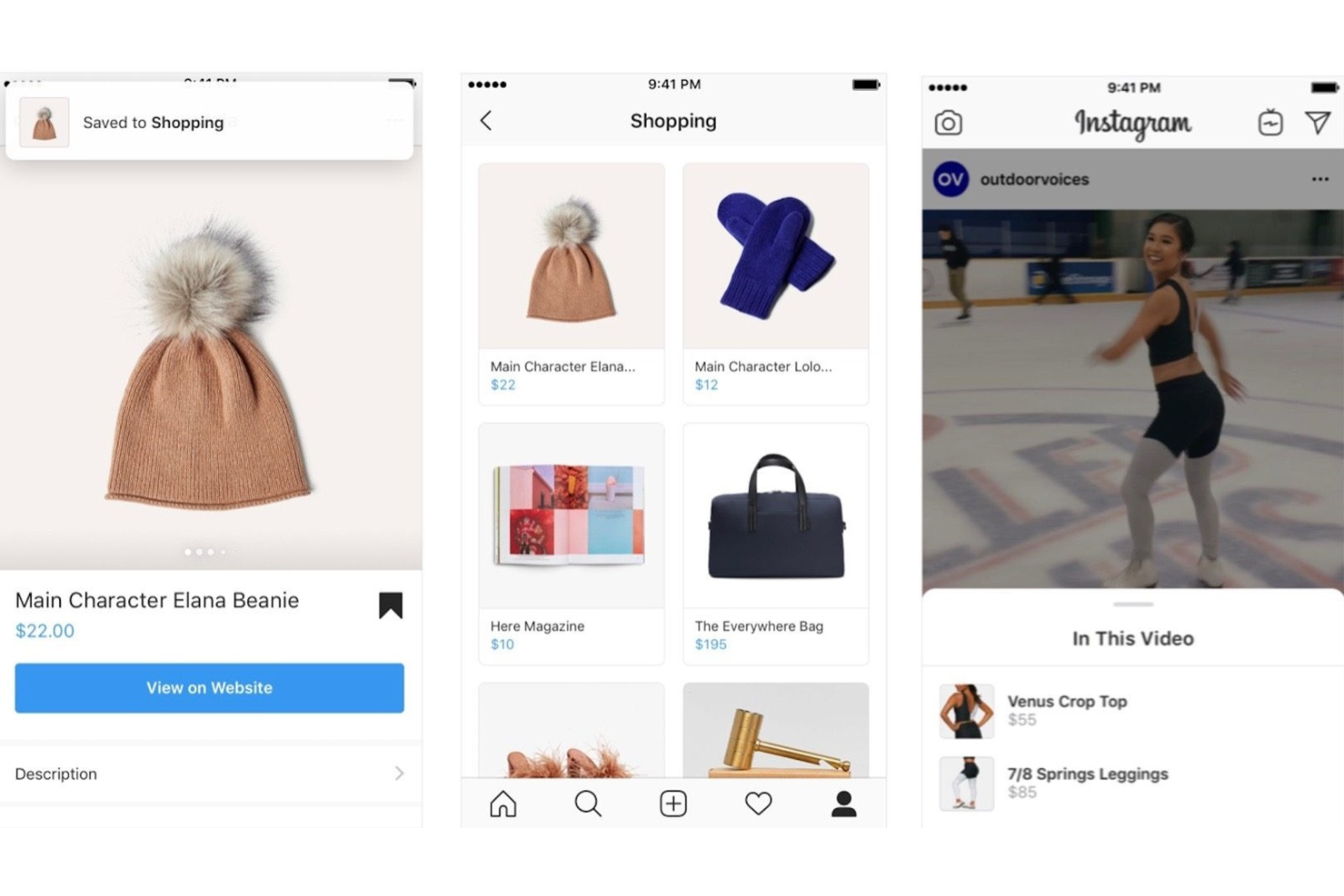 Instagram Shopping screenshot - Le 10 Migliori Piattaforme di Social Commerce per Vendere nel 2026