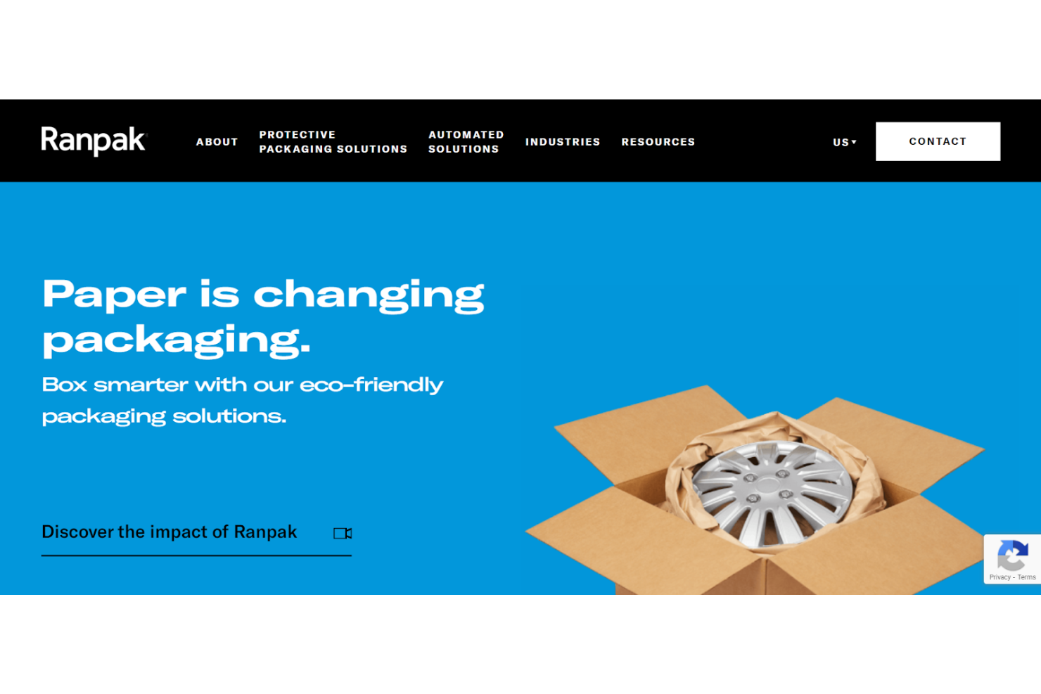Ranpak screenshot - 10 mejores fabricantes de envases sostenibles en 2026