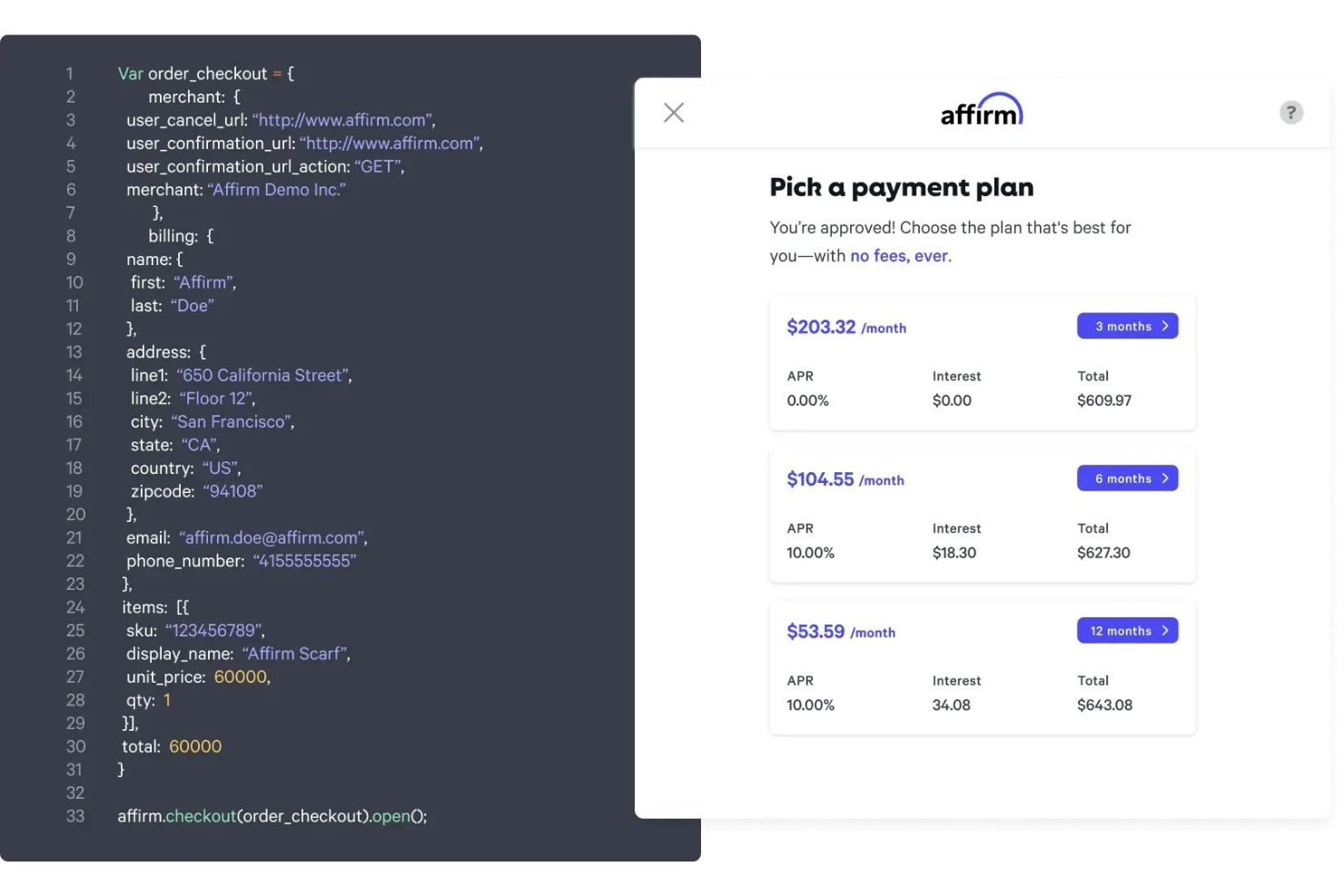 Affirm screenshot - 10 Mejores Plataformas de Compra Ahora y Paga Después en 2026