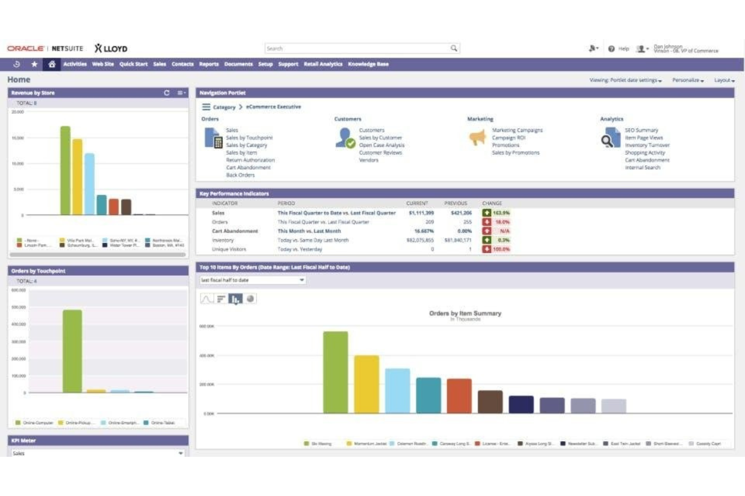 NetSuite Commerce screenshot - 10 Mejores Plataformas de Comercio Omnicanal para 2026