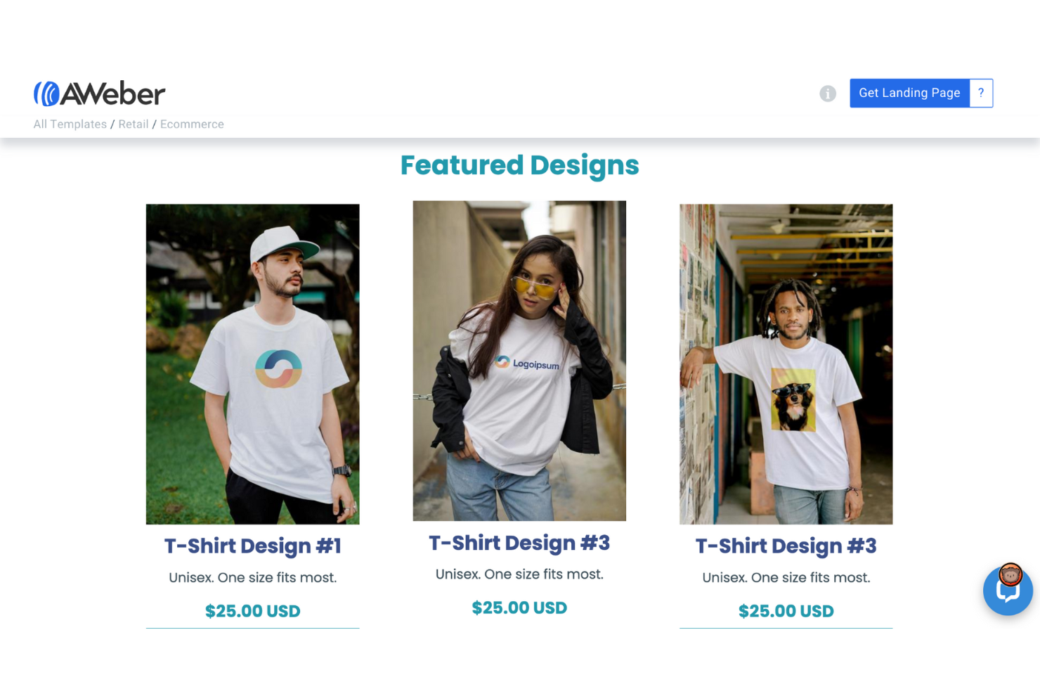 AWeber screenshot - I 10 Migliori Costruttori di Landing Page per Ecommerce nel 2026