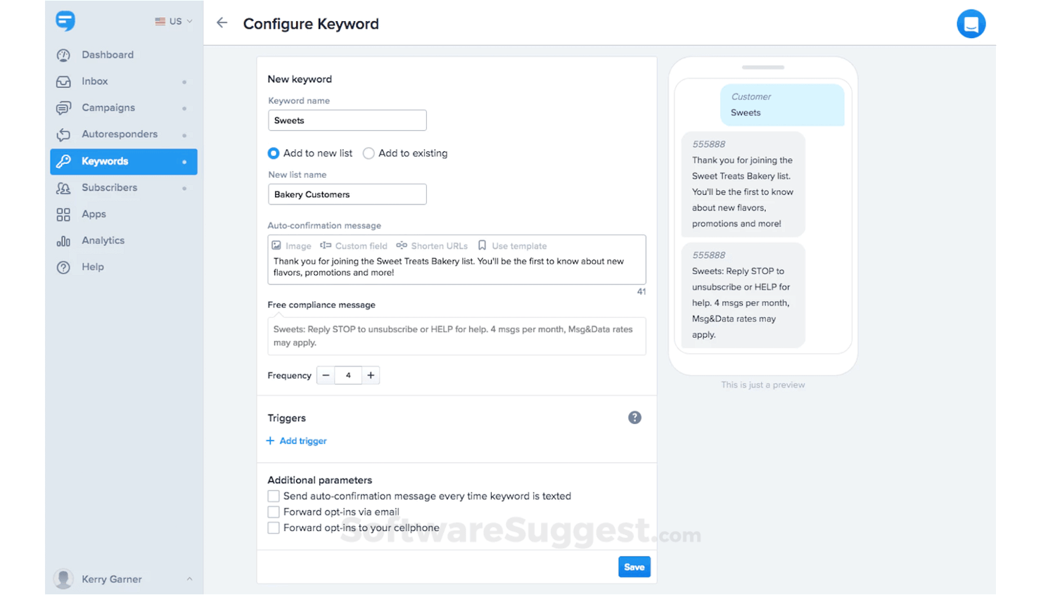 SimpleTexting screenshot - 10 Mejores Herramientas de Automatización de Marketing para Ecommerce en 2026