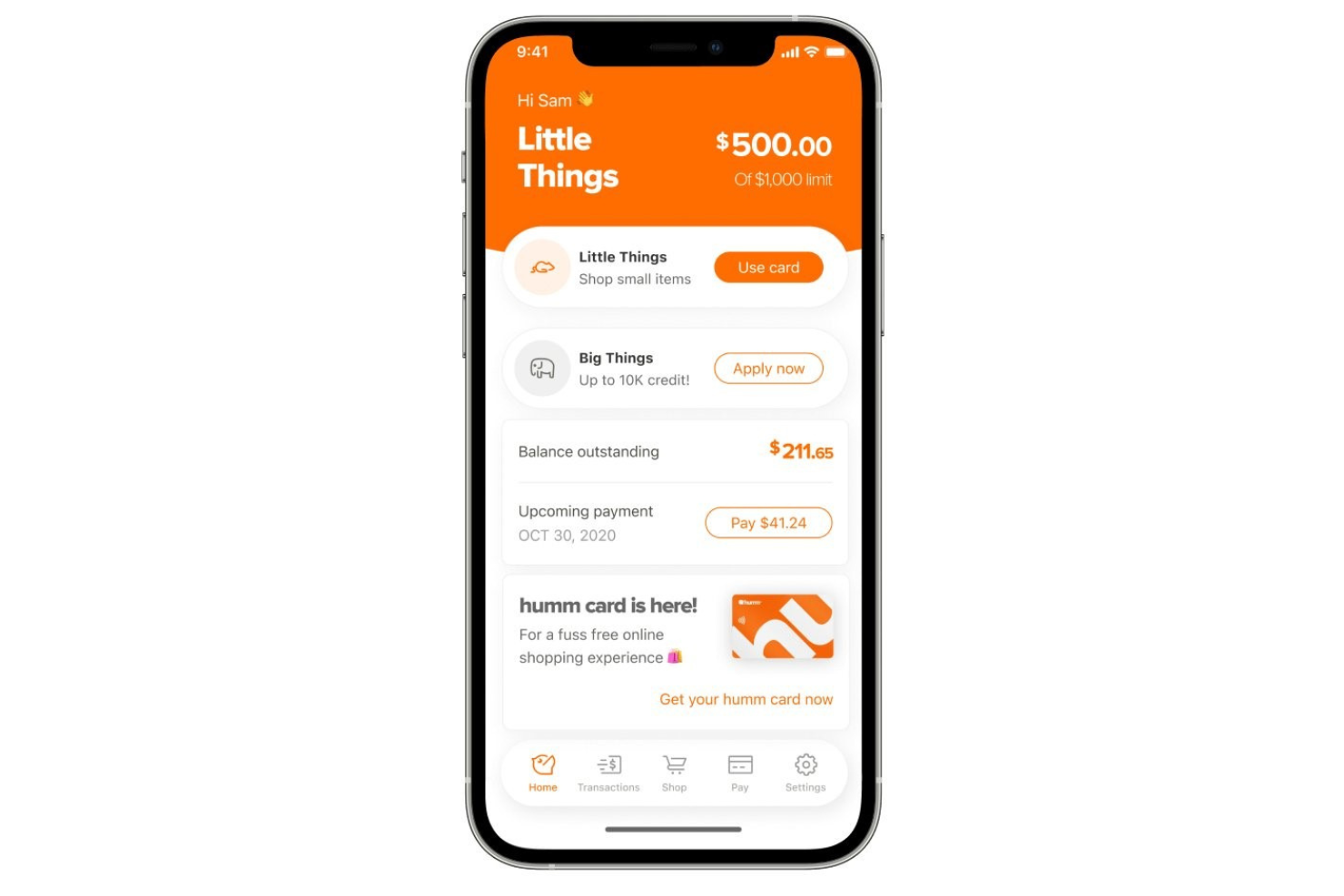Humm screenshot - 10 Mejores Plataformas de Compra Ahora y Paga Después en 2026
