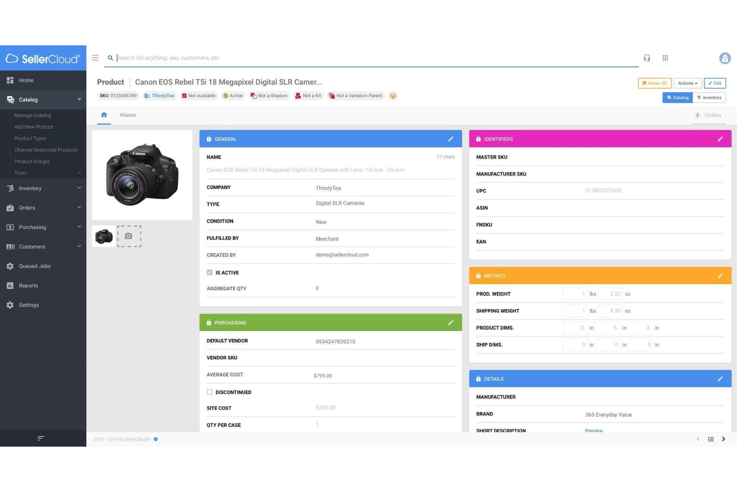 SellerCloud screenshot - Le 10 Migliori Piattaforme di Commercio Omnicanale per il 2026