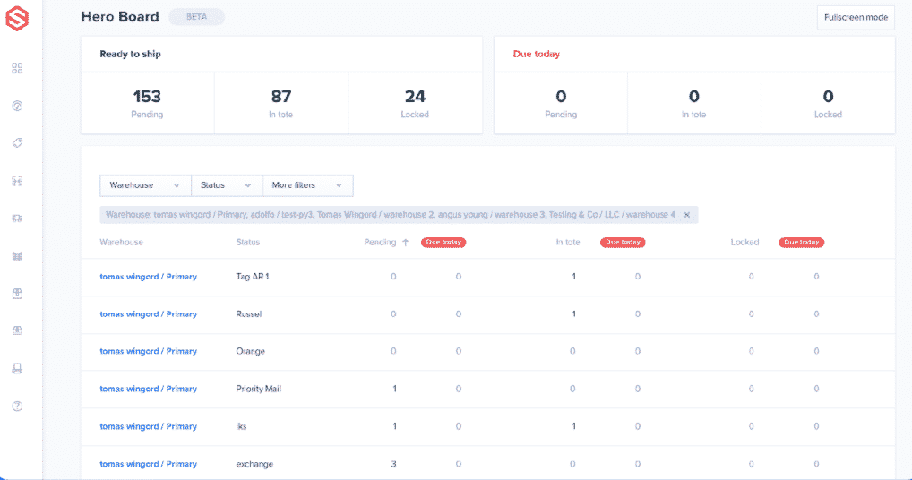 ShipHero screenshot - I 10 Migliori Software per la Gestione dell’Evasione Ordini Classificati per il 2026