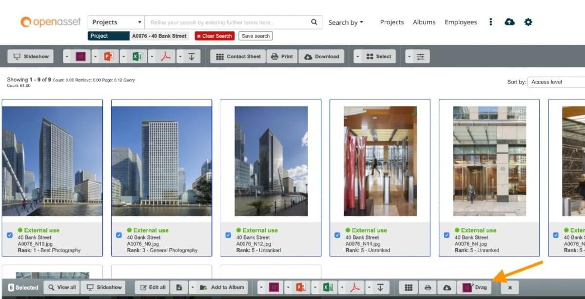 OpenAsset screenshot - Le 10 migliori soluzioni MRM per il marketing ecommerce nel 2026