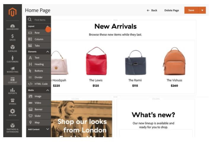 Adobe Commerce screenshot - Le 10 migliori alternative a Shopify per negozi e-commerce nel 2026