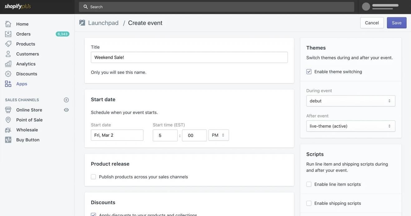 Shopify screenshot - Las 10 mejores plataformas de comercio electrónico empresarial para 2026