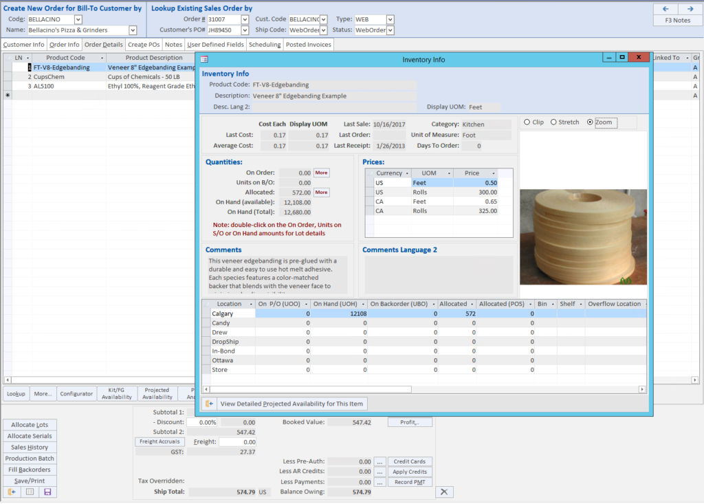 Blue Link ERP screenshot - Los 10 Mejores Software de Gestión de Almacenes para 2026