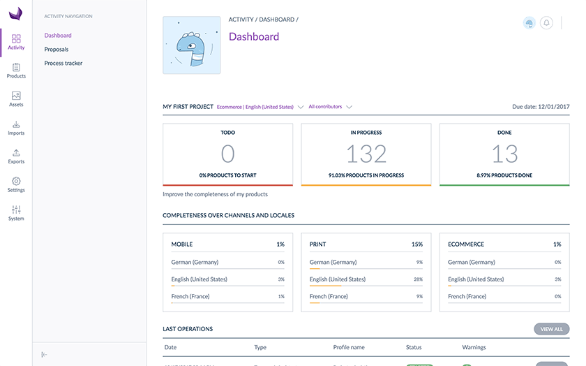 Akeneo PIM screenshot - Los 10 Mejores Software de Gestión de Información de Productos (PIM) 2026