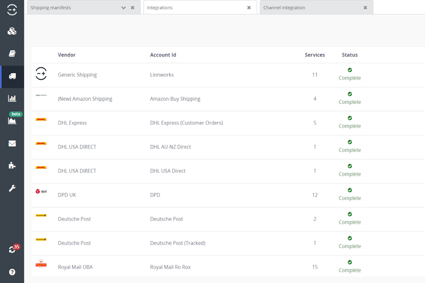 Linnworks screenshot - Los 10 Mejores Programas de Seguimiento de Pedidos para Tiendas en 2026