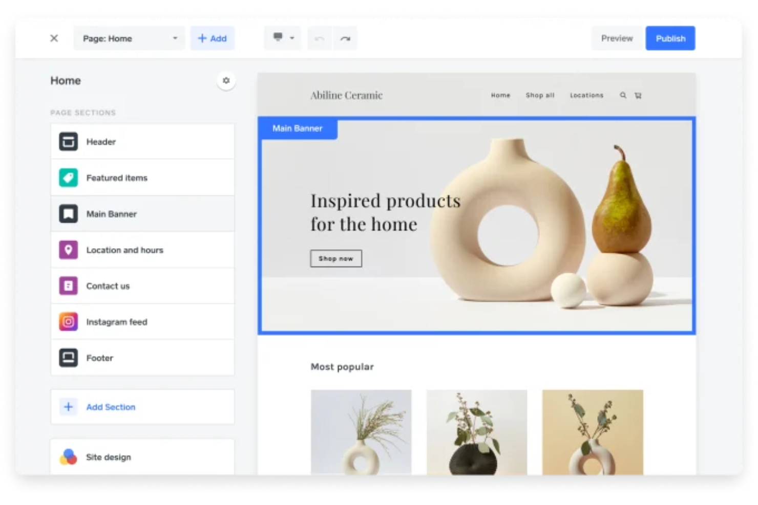 Square Online screenshot - Le 10 migliori alternative a Shopify per negozi e-commerce nel 2026