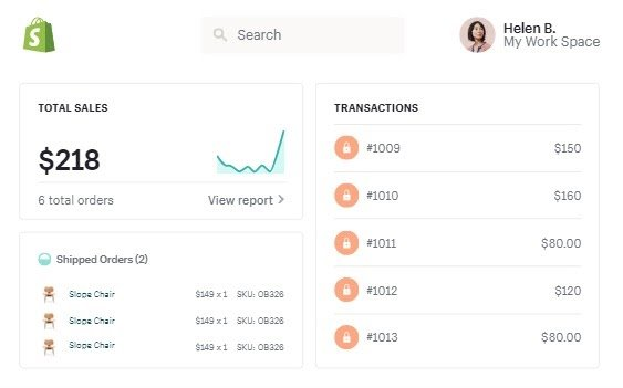 Shopify screenshot - 10 Mejores Plataformas de Comercio Electrónico Multicanal para 2026